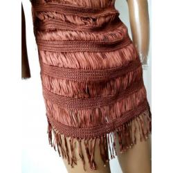 KAREN MILLEN maat 3 gehaakte rok/top Ibiza boho bohemian