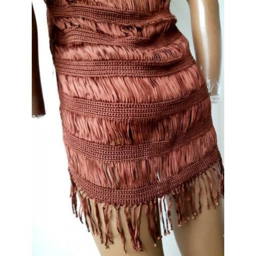 KAREN MILLEN maat 3 gehaakte rok/top Ibiza boho bohemian