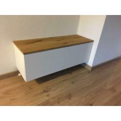Tv meubels opmaat gemaakt! strakke combinatie eiken met MDF