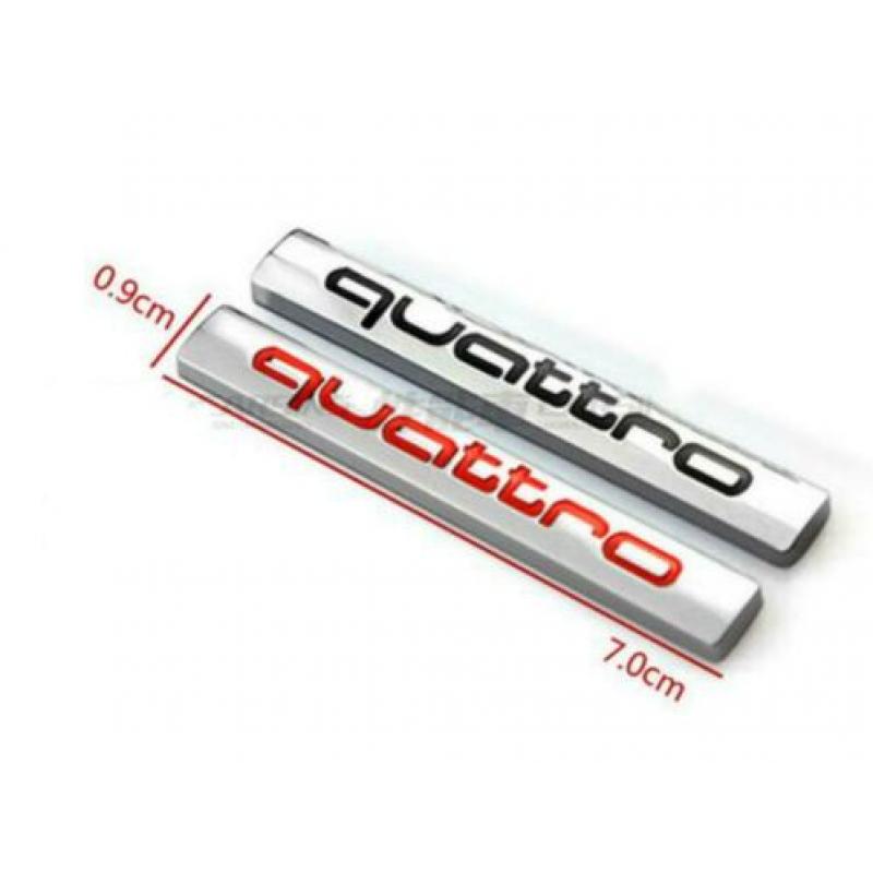 new 2 x audi quattro embleem