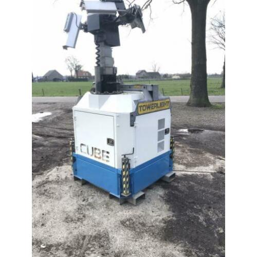 Towerlight cube mobiele lichtmast met 5 kVA generator