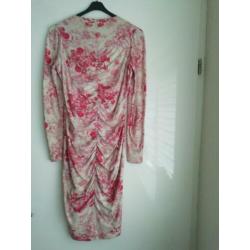 Emma (College Style) roze bewerkt jurk