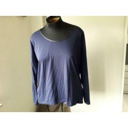 donkerblauw shirt VERO MODA met ritsje achter mt XL