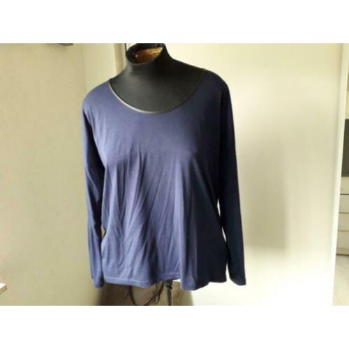 donkerblauw shirt VERO MODA met ritsje achter mt XL