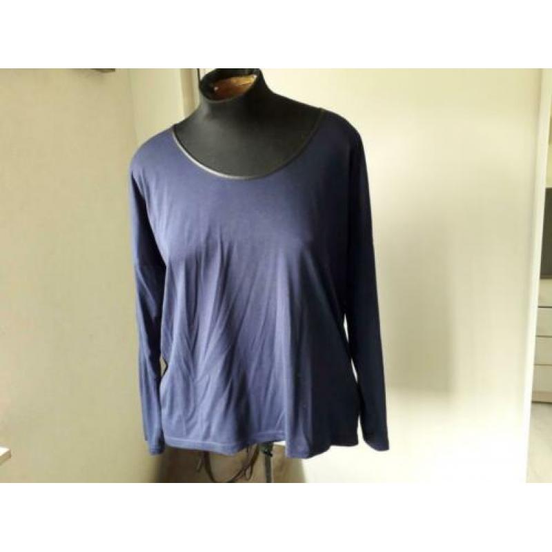 donkerblauw shirt VERO MODA met ritsje achter mt XL
