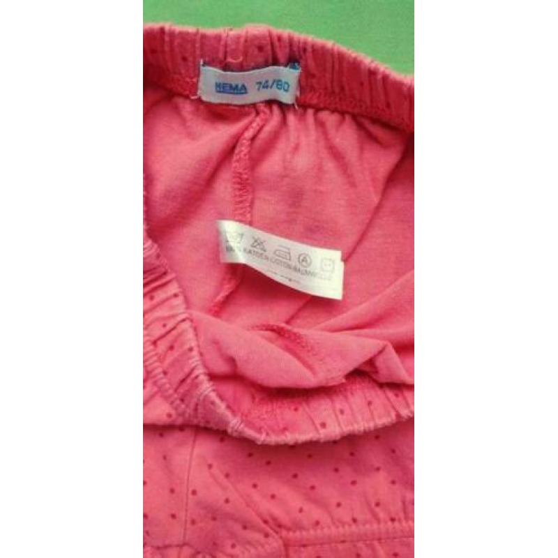 Hema mensje korte broek maat 74 / 80