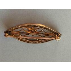 Antieke gouden broche Diamant