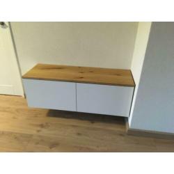 Tv meubels opmaat gemaakt! strakke combinatie eiken met MDF