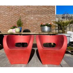 Design stoel tuinstoel Moroso Victoria en Albert Ron Arad 2x