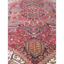 Wow! Grote Boho handgekn Vintage PERS Bordeaux! 3.20 X2.40 M