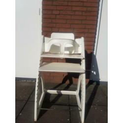 Trip Trap stoel Ikea. Wit van kleur.