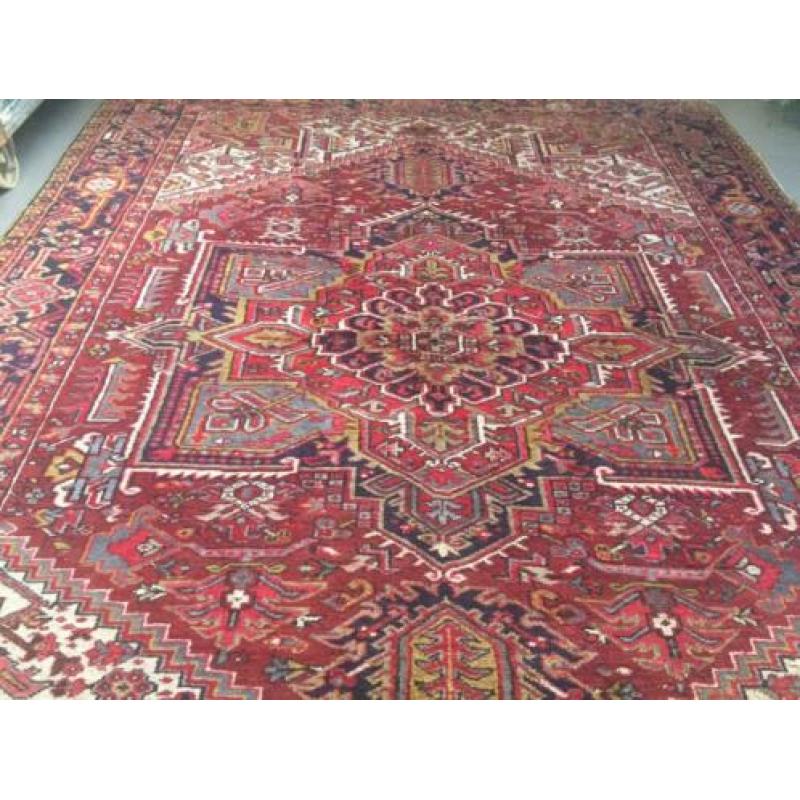Wow! Grote Boho handgekn Vintage PERS Bordeaux! 3.20 X2.40 M