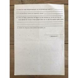 63. Wo2 Duits politie aanvraag formulier