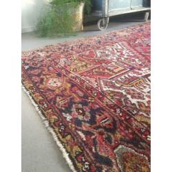 Wow! Grote Boho handgekn Vintage PERS Bordeaux! 3.20 X2.40 M