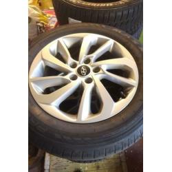 OEM Hyundai Tucson 17 inch velgen 5x114 incl TPMS