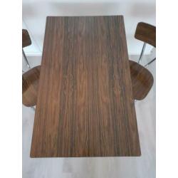 Eettafel + 2 stoelen retro eetset