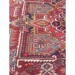 Wow! Grote Boho handgekn Vintage PERS Bordeaux! 3.20 X2.40 M