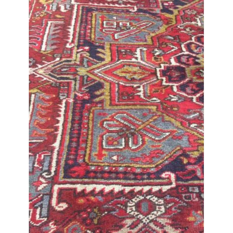 Wow! Grote Boho handgekn Vintage PERS Bordeaux! 3.20 X2.40 M