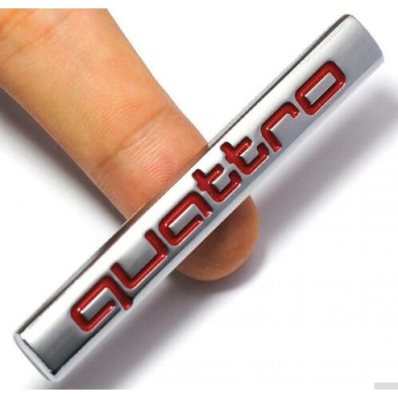 new 2 x audi quattro embleem