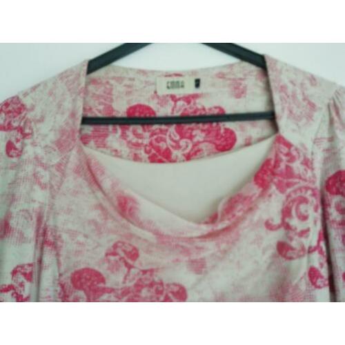 Emma (College Style) roze bewerkt jurk