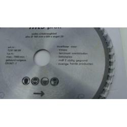 **Trespa-Laminaat zaagblad*160/20 en 60 tanden*Voor Festool*