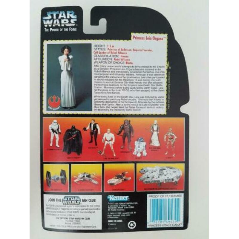 Star Wars POTF Red Photo Princess Leia Organa Laser Pistol
