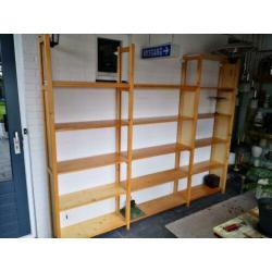Lundia stelling stellingkast schappen kast wandsysteem