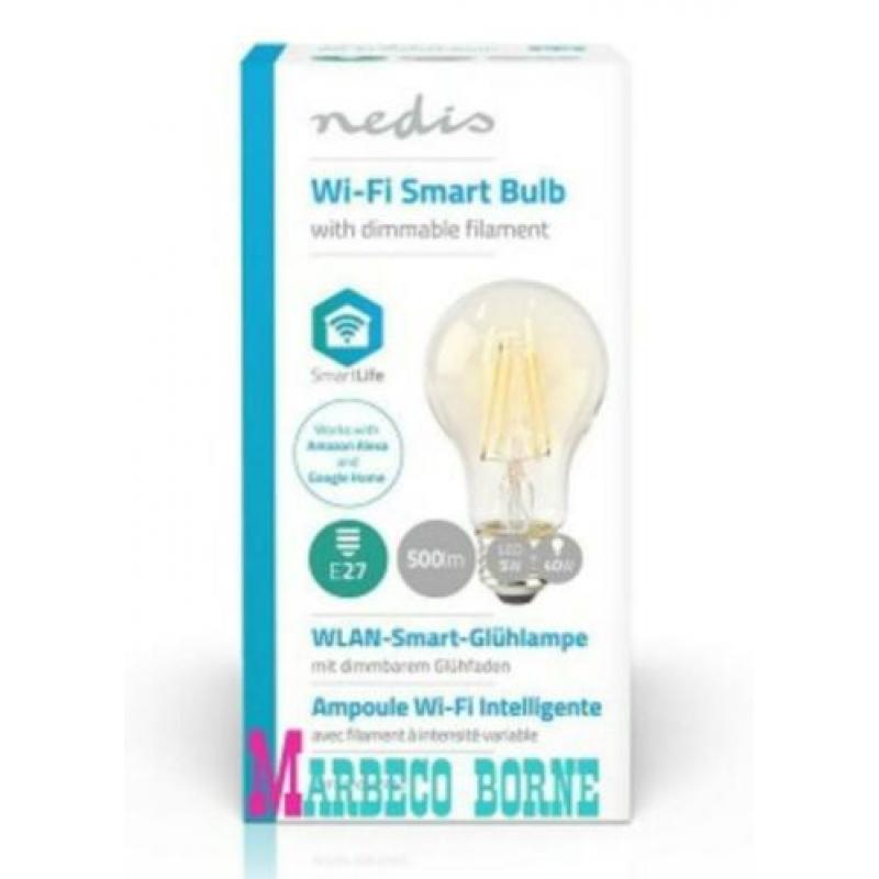 SmartLife Wi-Fi smart Filament LED-lamp,E27, 5W, 500lm, A60
