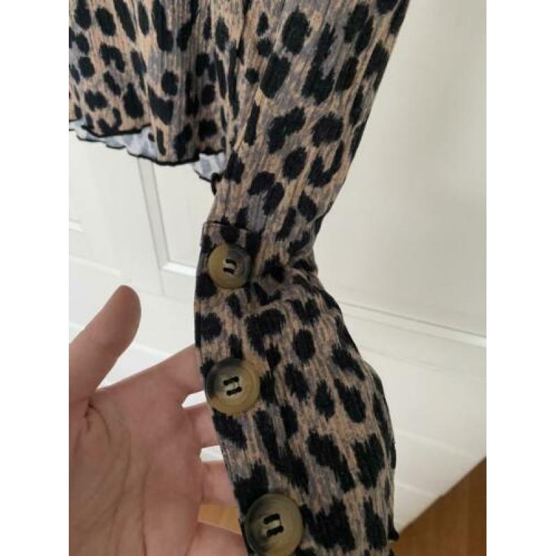 Primark top met zwart luipaard shirt panter leopard print S