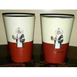 2 Droste chocolade bekers,