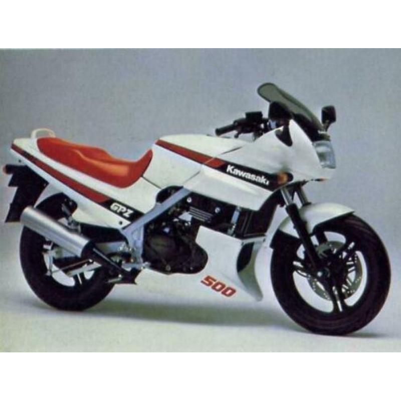 Kawasaki GPZ500 vooras voorwielas steekas voor as EX500 GPZ