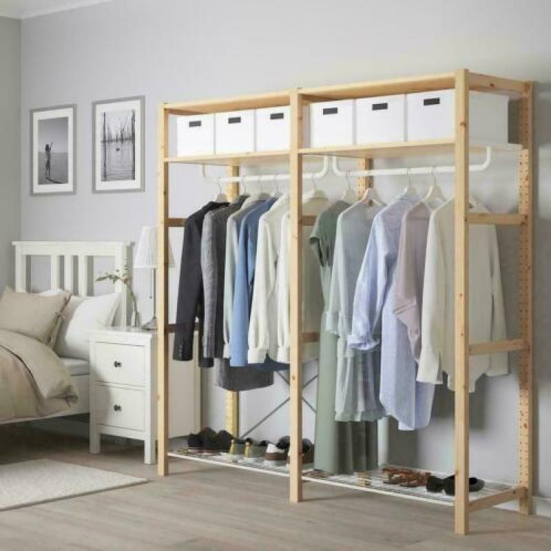 Ikea Ivar kledingkasten inzetkasten rolbakken stellingkaste