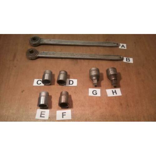 Gedore 3/4" ratel, doppen, verloop 1", 3293Z D32 2132
