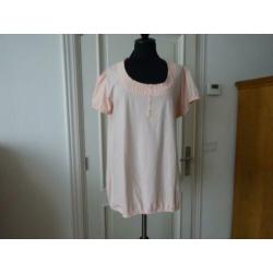 NIEUW Maat 42-44. licht Roze. Shirt/Topje, 100% katoen Het