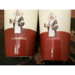 2 Droste chocolade bekers,