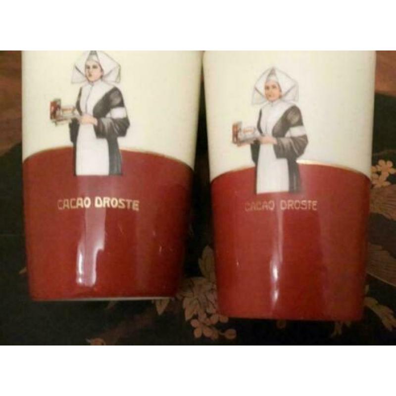 2 Droste chocolade bekers,