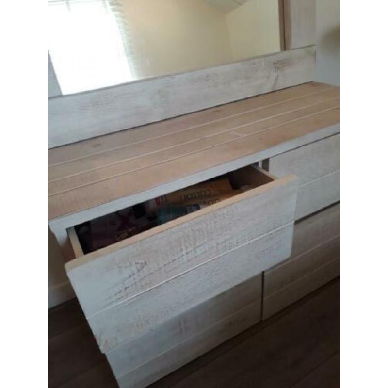 Dressoir/ladekast, tv-meubel/ladekast en spiegel