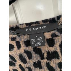Primark top met zwart luipaard shirt panter leopard print S