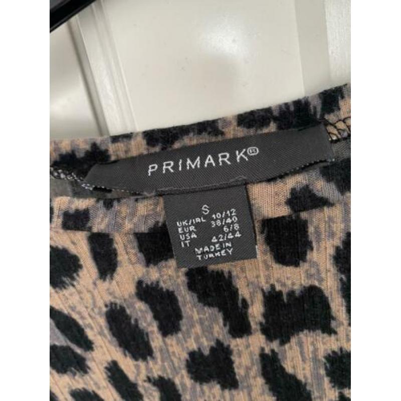 Primark top met zwart luipaard shirt panter leopard print S