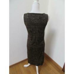 W10 aparte jurk MALIPARMI zwart beige maat 44 = 38 NL