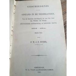 Antiek geschiedenis boekje uit 1867