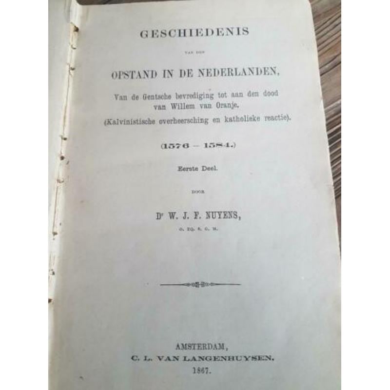 Antiek geschiedenis boekje uit 1867