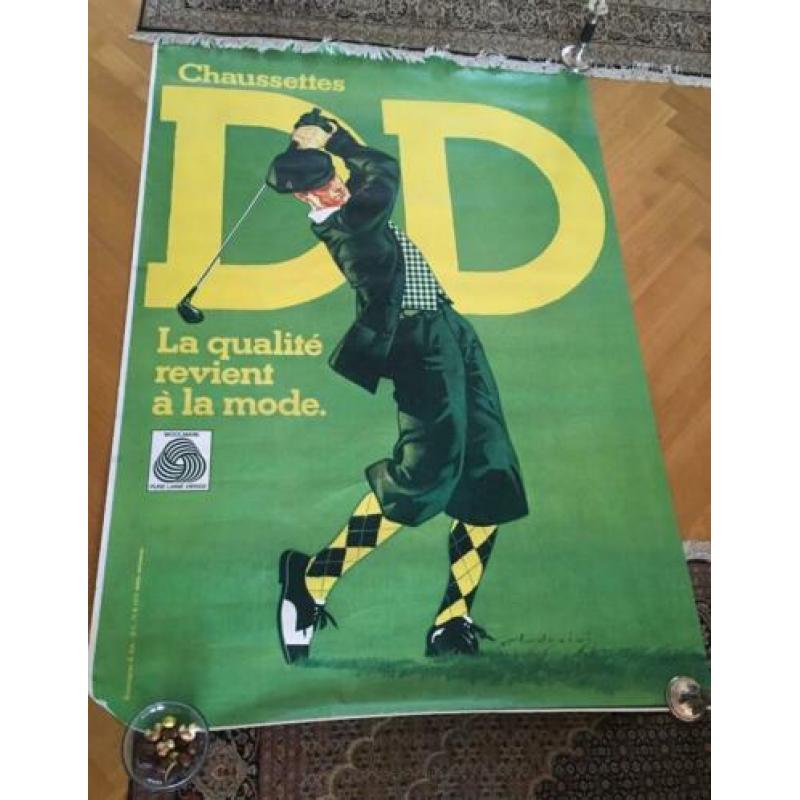 Grote affiche DD chaussettes