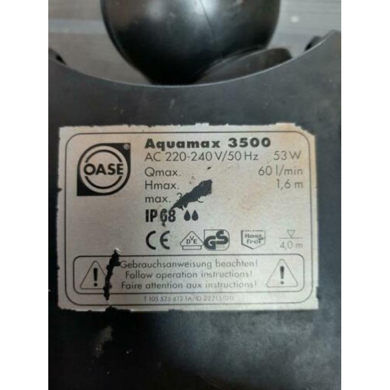 Pomp Oase Aquamax 3500 en Filter Biotec 10