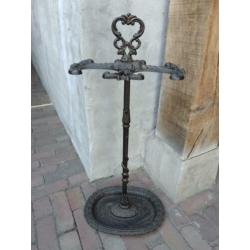 Oude brocante gietijzeren paraplubak haardsethouder *Etage3*