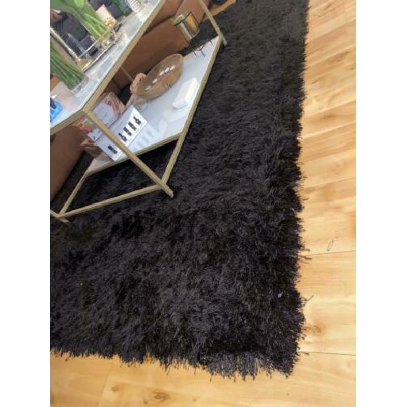 Zwartbruinige vloerkleed 175x240