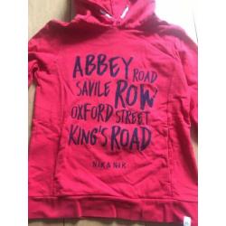 Nik & Nik hoodie trui 152 jongen rood