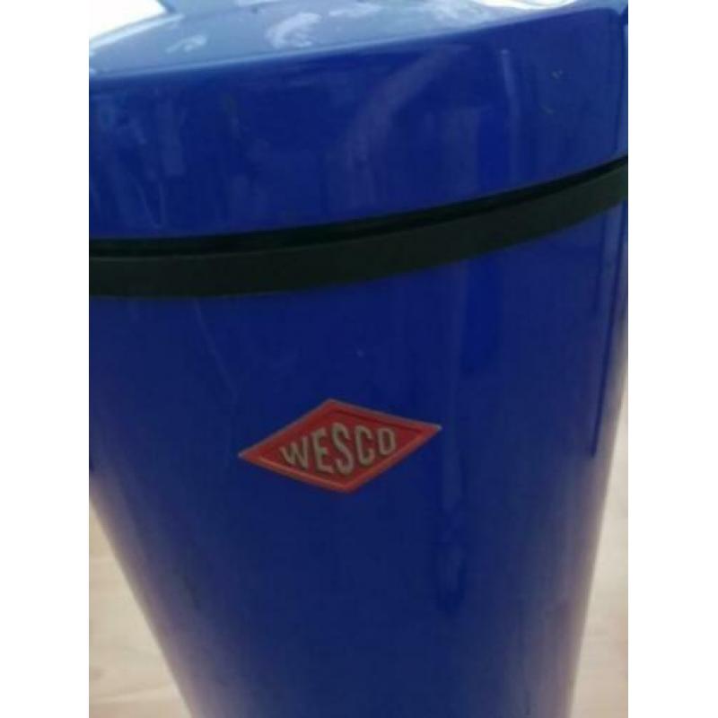 Wesco blauw 60 cm hoog 20 l kickmaster