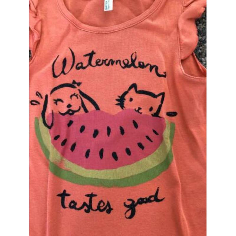 3 vrolijke t-shirts, mt 98/104