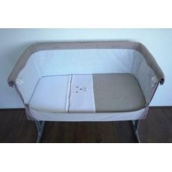 Grijze, roze, beige Chicco Next2me co-sleeper gratis bezorgd